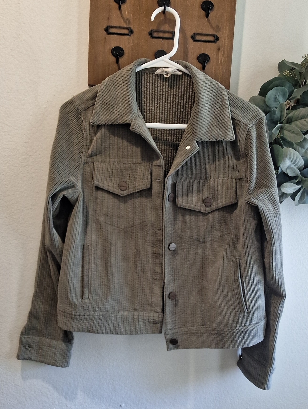 For The RéPUBLIC Corduroy Jacket Gray Like New